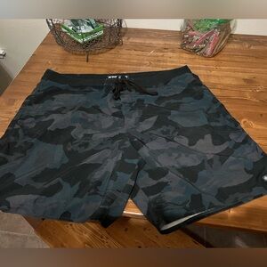 Men’s Salty Crew, fish camo print, Board shorts
